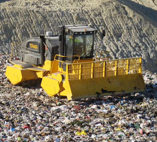 Çöp döküm sahası kompaktör makinesi,Çöp döküm sahası çöp parçalama makineleri